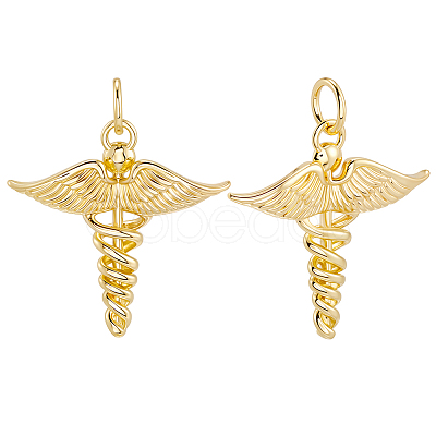 12Pcs Brass Pendants KK-BBC0019-76-1