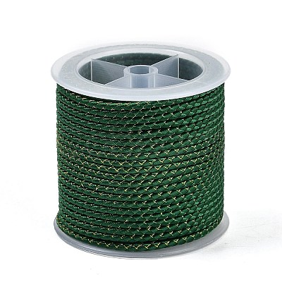11M Polyester Braided Cord with Cotton Core & Metallic Thread OCOR-Z006-01-36-1