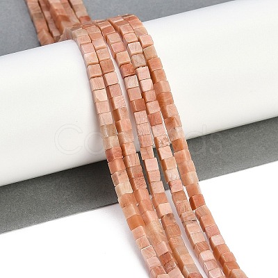 Natural Pink Aventurine Beads Strands G-B129-A11-01-1