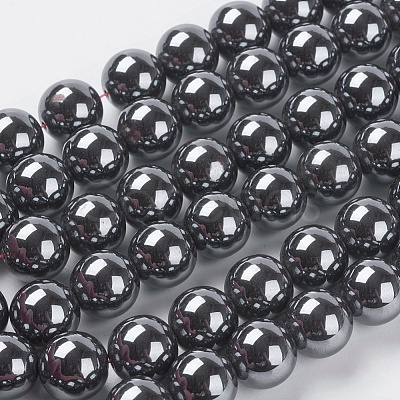 Non-Magnetic Synthetic Hematite Beads G-H1069-1-1