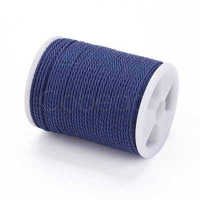 Round Waxed Polyester Cord X-YC-G006-01-1.0mm-21-1