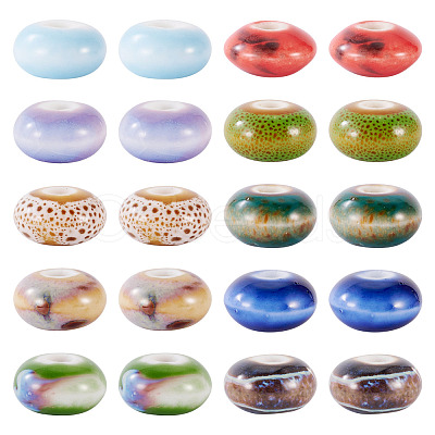 20Pcs Handmade Porcelain Beads PORC-TA0001-31-1
