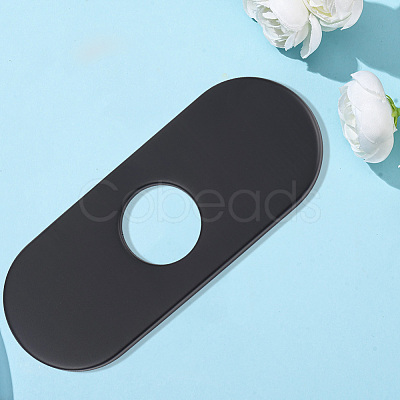 Oval Stainless Steel Faucet Hole Covers STAS-WH20001-18F-EB-1