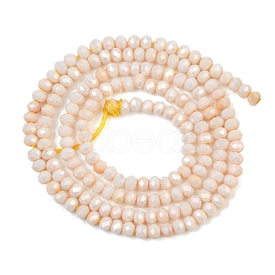 Electroplate Rondelle Glass Beads Strands GL-T021-2x2.5mm-17-19-1