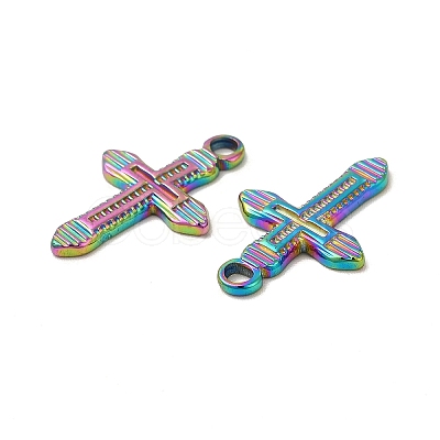 Ion Plating(IP) 304 Stainless Steel Pendants STAS-I671-06MC-1