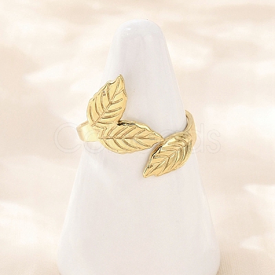 304 Stainless Steel Cuff Rings RJEW-D332-03G-1