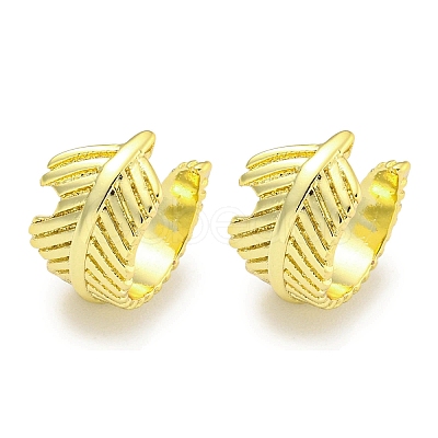 Brass Cuff Earrings EJEW-C104-056G-1
