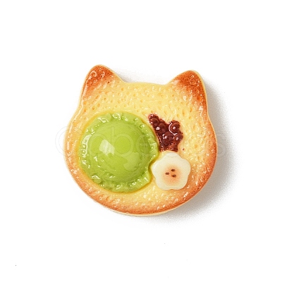 Cute Opaque Resin Cabochons LS-RESI-G106-02E-1