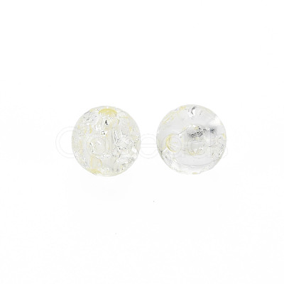 Transparent Crackle Acrylic Beads MACR-S373-66-N01-1