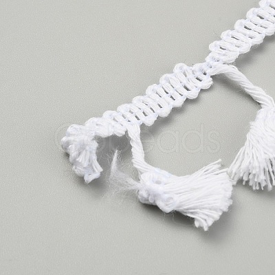 Cotton Tassel Ribbon OCOR-WH0079-36B-1