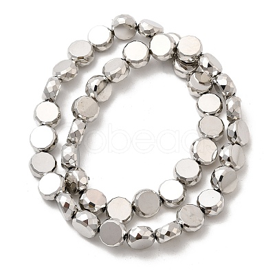 Electroplate Glass Beads Strands EGLA-F166-04C-P-1