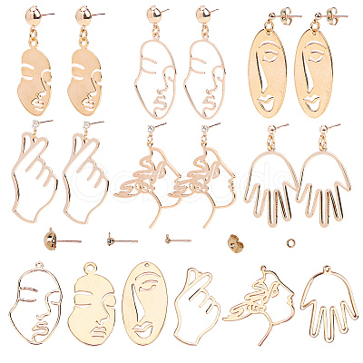 DIY Human Body Theme Earring Making Kits DIY-SC0011-78G-1