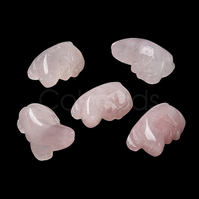 Natural Rose Quartz Carved Healing Figurines G-B062-05D-1