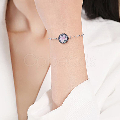 10Pcs 2 Colors 304 Stainless Steel Paperclip Chain Satellite Chain Bracelet Making BJEW-SP0001-31-1