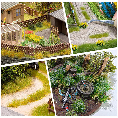 Resin Mini Grass Tufts AJEW-WH20120-10A-03-1