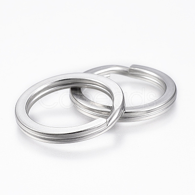 Tarnish Resistant 304 Stainless Steel Split Key Rings LS-STAS-P177-1.5x15mm-P-1