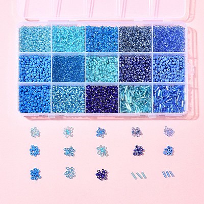 150G 15 Styles Baking Paint Glass Seed Beads SEED-FS0001-31A-1