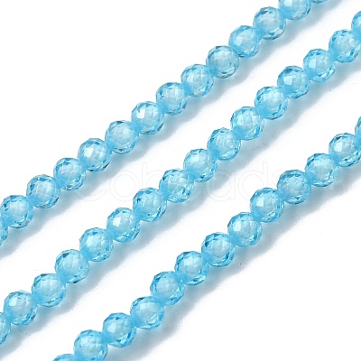 Cubic Zirconia Beads Strands G-G792-47-13B-1