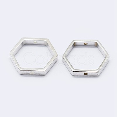 925 Sterling Silver Bead Frames STER-F036-12S-11x10-1