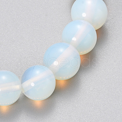 Synthetic Opalite Beaded Stretch Bracelets BJEW-Q692-47-10mm-1