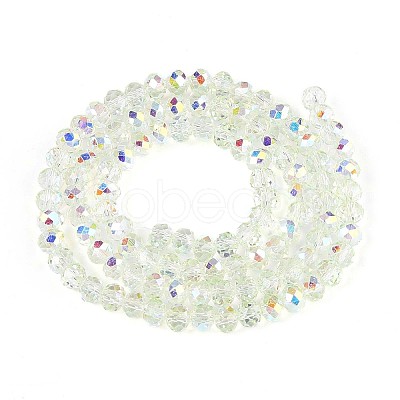 Transparent Glass Beads Strands X-EGLA-N016-4mm-06-1