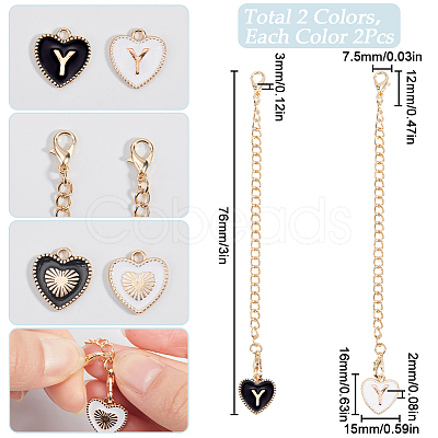 2 Sets Alloy Enamel Cup Pendant Decorations HJEW-SC0001-56Y-1