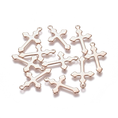 201 Stainless Steel Pendants STAS-E484-09RG-1