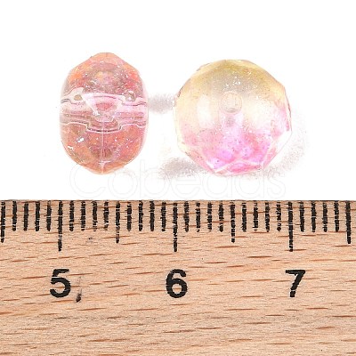 Two-Tone Transparent Acrylic Beads AC-CBAE44E-01A-08-1