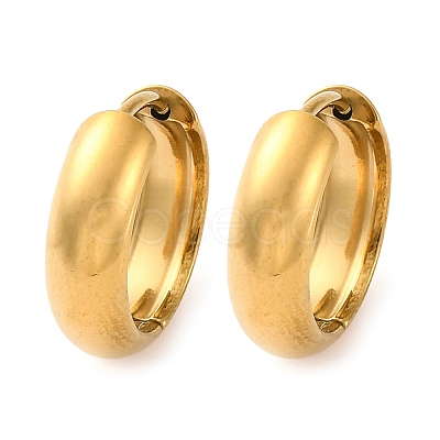 316 Surgical Stainless Steel Hoop Earrings for Women EJEW-G429-01B-G-1
