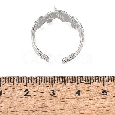 Elephant 304 Stainless Steel Finger Rings Components SA-CBA45D5-18P-1