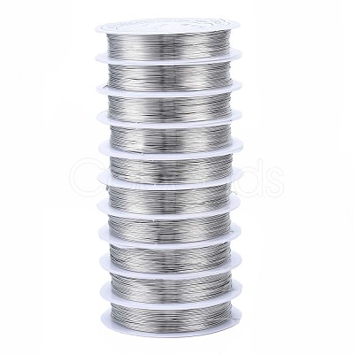 Copper Jewelry Round Craft Copper Wire X-CW0.3mm006-1