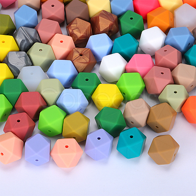 Hexagonal Silicone Beads LS-SI-JX0020A-43-1