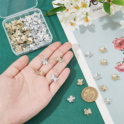 80Pcs 2 Colors Alloy Charms FIND-HY0003-78-1