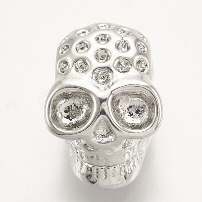 Brass Bead Rhinestone Settings ZIRC-S061-55P-1