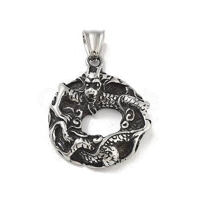 304 Stainless Steel Pendants STAS-M336-02D-AS-1