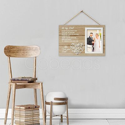 MDF Photo Frame DJEW-WH0036-006-1