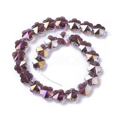 Electroplate Glass Beads Strands EGLA-J148-A-AB-1
