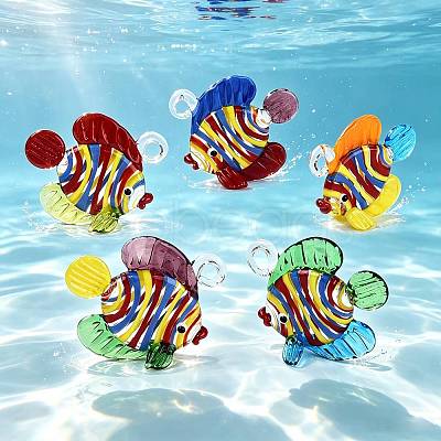 Handmade Lampwork Pendants LA-N048-08-1