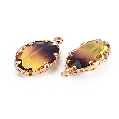 Gradient Color Glass Pendants GLAA-S193-006-B03-1