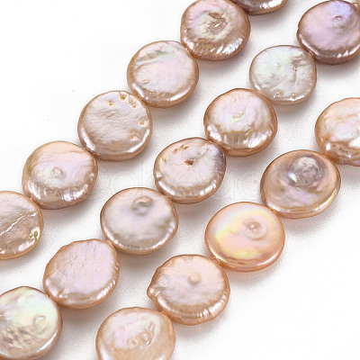 Natural Keshi Pearl Beads Strands PEAR-S018-02E-1