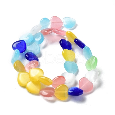 Cat Eye Glass Bead Strands CE-R010-11-1