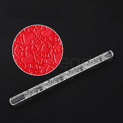 Acrylic Clay Pattern Rollers AJEW-F055-06E-1