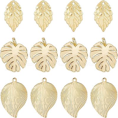 18Pcs 3 Style Brass Pendants KK-CA0001-48G-1