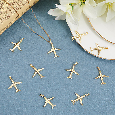 12Pcs Brass Pendants KK-BBC0020-17-1