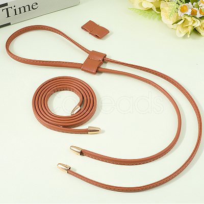 Flat Imitation Leather Drawstring for Bucket Bag FIND-WH20007-51A-1
