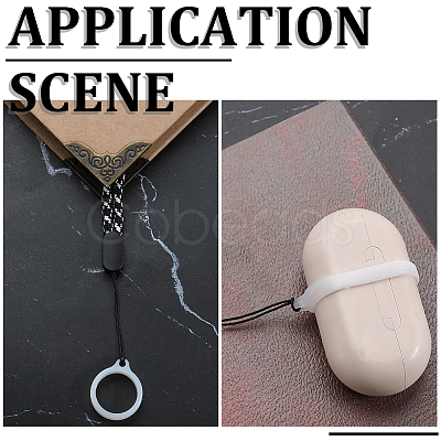 60Pcs 2 Style Silicone Pendant SIL-GF0001-43D-1