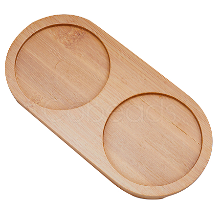 Bamboo Cup Tray AJEW-WH0348-30A-1
