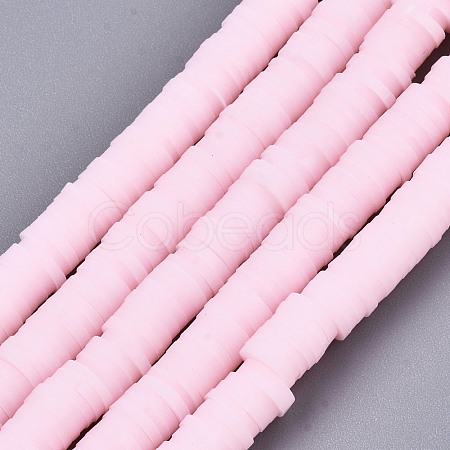 Handmade Polymer Clay Beads Strands CLAY-R089-6mm-125-1