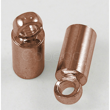 Brass Cord Ends X-KK-H731-R-NF-1
