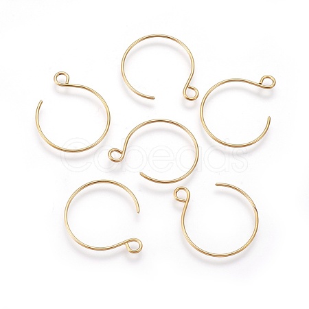 Ion Plating(IP) 304 Stainless Steel Earring Hooks STAS-O119-10G-A-1